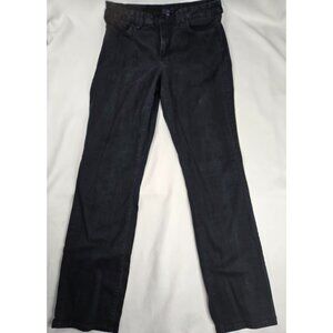 Nydj Womens Straight Leg Black Denim Jeans W/‎ Lift Tuck Technology Size 14